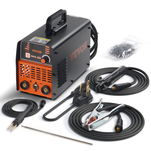 Stick Welder, 200Amp Stick & Plastic ARC Welder Machine, 110/220V Hot Stapler with Hot Start Arc Force Anti-Stick, Plastic Welding Kit Car Bumper Repair Kit