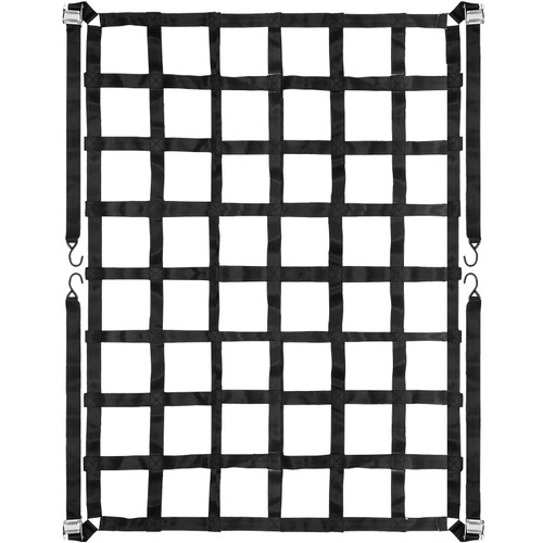 3.5'x 4.1' Cargo Net with S-Hooks, Truck Bed Cargo Net Heavy Duty Cargo Nets Capacity 1100LBS for Pickup Trucks (42" x 50")