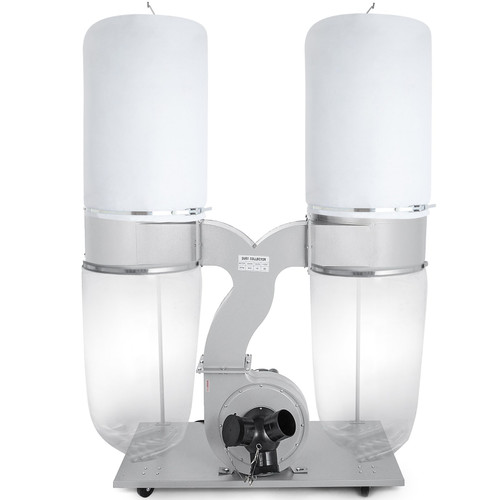 3HP Dust Collector with 2800 CFM Air Flow Bag Dust Collector 110V Portable Dust Collector 5 Micron Bag Filtration