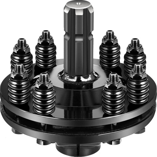 Slip Clutch, 1 3/8" PTO Slip Clutch, 6 Spline Ends PTO Friction Clutch, Carburized Steel Tractor Slip Clutch, Adjustable Rotary Cutter Slip Clutch, Black PTO Slip Clutch Spline for PTO Shaft