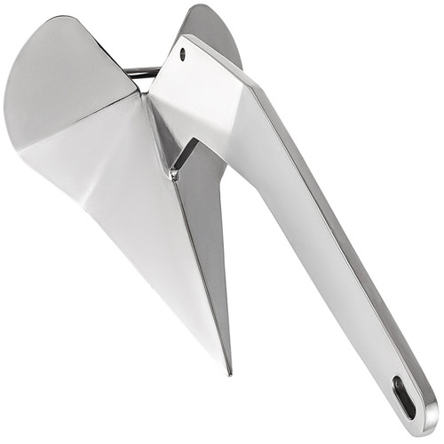 Delta Style Boat Anchor Stainless Steel Boat Anchor 22 LB Delta Style for Boats from 28-42 FT (22)