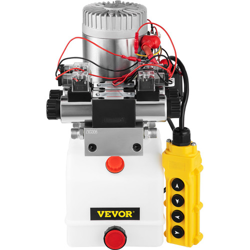 4.5l Double Solenoid Double Acting Hydraulic Pump Car Lift Remote Zz004234