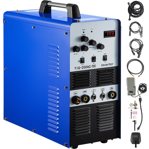 200 Amp Aluminum IGBT Pulse AC/DC TIG/Stick Inverter Welder