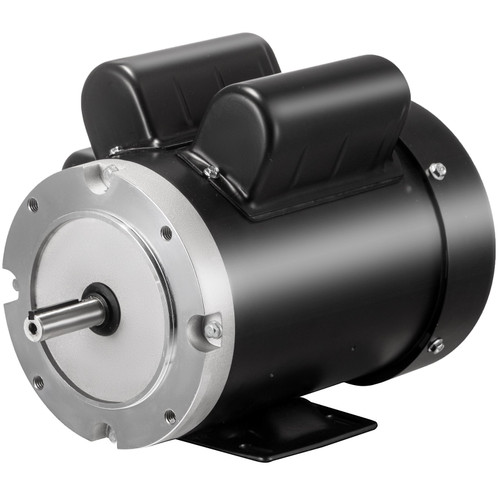 Electric Compressor Motor, 2 HP, Rated Speed 1725 RPM Single Phase Electric Motor, AC 115V 230V Air Compressor Motor 56C Frame, Suitable for Agricultural Machinery and General Equipment