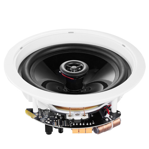 6.5'' Bluetooth in Ceiling Speakers, 150W, Flush Mount Ceiling & in-Wall Speaker System with 8IImpedance 89dB Sensitivity, for Home Kitchen Living Room Bedroom or Covered Outdoor Porches, Single