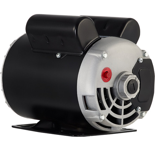 Air Compressor Electric Motor, 5 HP SPL 3450 RPM, 208-230 Volt 3.1 KW Single Phase, 56 Frame 5/8" Keyed Shaft 60 Hz, Commercial-Duty CCW Rotation, 1.88" Shaft Length NEMA for Air Compressors