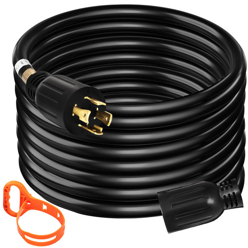 BestWelder Generator Extension Cord 20 Foot 10 Gauge Extension Wire 30 Amp 125V/250V SJTW Cable 4 Wire Generator Cord 4 Wire Generator Cord