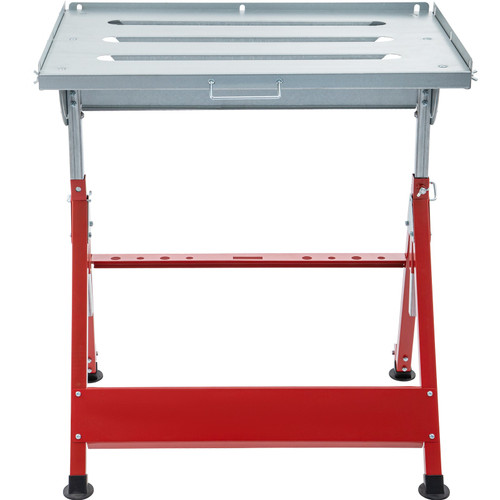 Welding Table 36 x 24 in. Steel Welding Table Three 1.1 in. / 28mm Slots Welding Bench Table Adjustable Angle & Height Portable Table, Casters, Retractable Guide Rails, Eccentric Leveling Foot