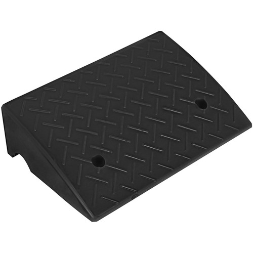 Rubber Curb Ramp 5.3" Height,12.7" Width Sidewalk Curb Ramp,5 Ton Heavy Duty Driveway Ramp for Car Forklifts Trucks Buses