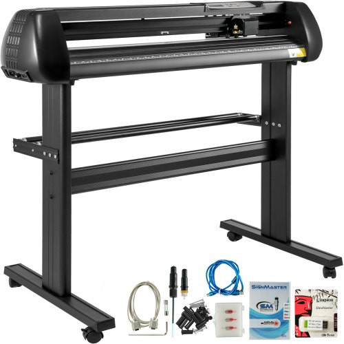 Vinyl Cutter 28 Inch Vinyl Cutter Machine 720mm Paper Feed Vinyl Plotters with Floor Stand Vinyl Plotter Adjustable Speed for Sign Making