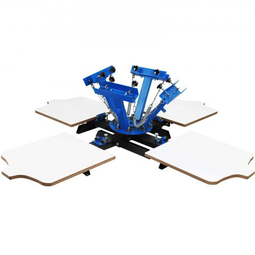 4 Color 4 Station Silk Screen Printing Machine T-Shirt Printer Equipment