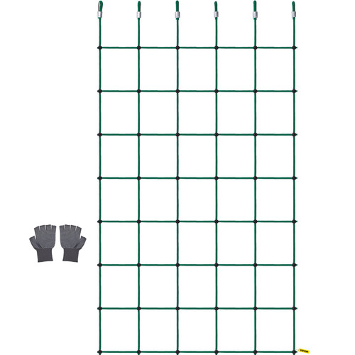 Climbing Cargo Net, 49" x 77" Climbing Net, Polyester Playground Climbing Cargo Net, Rope Ladder, Swingset, Large Military Climbing Cargo Net for Kids & Adult, Indoor & Outdoor, Treehouse, Green