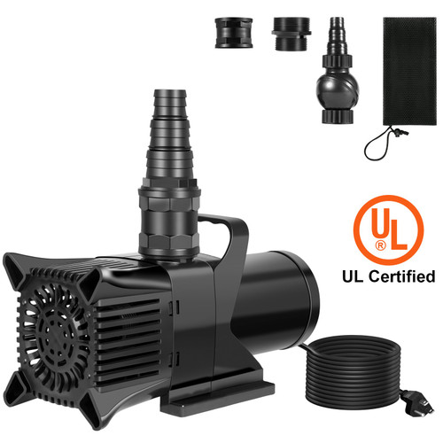 Submersible Water Pump 3100GPH Pond Pump 22FT 240W for Waterfall Fountain