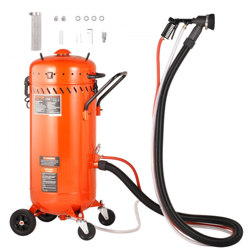 Gallon Vacuum Sand Blaster, Dustless Sandblaster with Built-in 1200W Vacuum System for Dust Control and Abrasive Recycle, 60-110 PSI Heavy Duty Abrasive