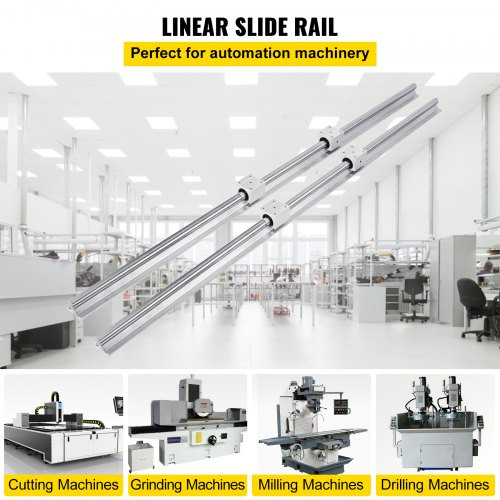 Linear Rail SBR20-1200mm 20mm Linear Rail Shaft Rod W/ 4 SBR20UU Blocks