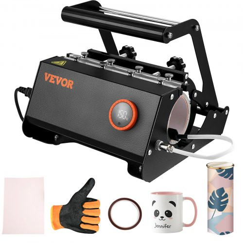 Tumbler Heat Press, 30oz Mug Heat Press Machine Sublimation Transfer 11-15oz 16-25oz 30oz Straight Skinny Tumblers, Cup Heat Press with Heat-Resist Gloves & Tape, DIY Ceramic Mugs Cups Glasses