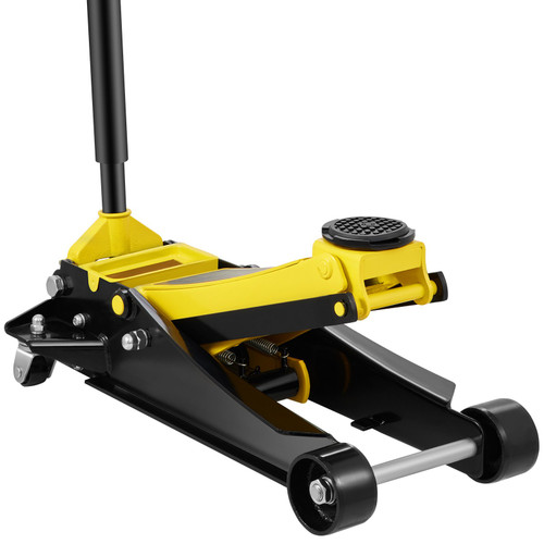Low Profile Floor Jack 4 Ton Heavy Duty Steel Dual Piston Rapid Pump