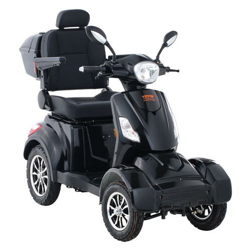 Heavy Duty 4-Wheel Mobility Scooters for Seniors & Adults 500lbs Capacity - 31 Miles 3-Speed Long Range, 800W All Terrain Electric Recreational Scooter Wheelchair with 25° Max Climbing Capacity
