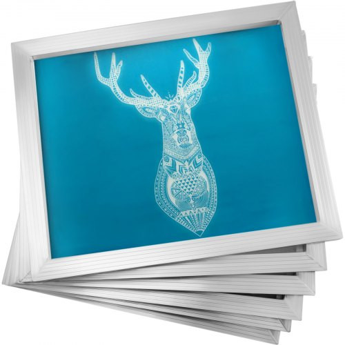 Silk Screen Frame 6 Pieces Aluminum Silk Screen Frame 18X20 Inch Silk Screen Printing Frame with White 110 Count Mesh