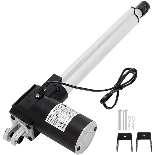 12 Inch Stroke Electric Actuators DC 12V with Mounting Bracket Heavy Duty 6000N/1320LB Actuators for Recliner TV Table Lift Massage Bed Electric Sofa
