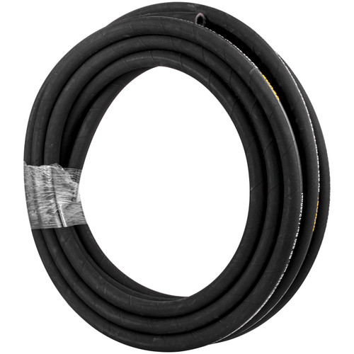 Hydraulic Hose 3/8 inch x 50 ft, Coiled Hydraulic Hose 4800 PSI, Rubber Hydraulic Hose with 2 High-Tensile Steel Wire Braid, Bulk Hydraulic Hose -20" to 140™, Hydraulic Oil Flexible Hose