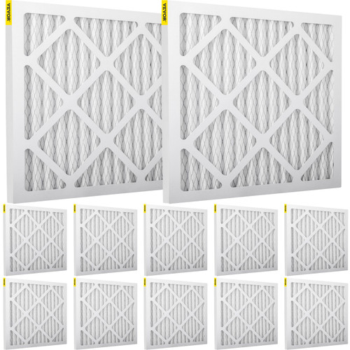 HEPA Replacement Filter, 16''x16'' AC Filter, 12pcs HVAC Pleated Air Filter, AC Furnace Filter Replacement Set, MERV 8, Good for Home, Commercial Capture Particles, Fit for Dri-Eaz DefendAir HEPA