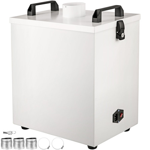 Pure Air Fume 80W Smoke Air Purifer 110V Fume Extractor 180m™/H Smoke Purifier Absorber Remover for CNC Laser Engraving Machine(110V)