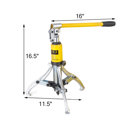 Hydraulic Puller 5T,Hydraulic Gear Puller,3 Jaw Puller Set,Hydraulic Bearing Puller 3 in 1,Three Arm Bearing Removal Cylinder Tool Kit