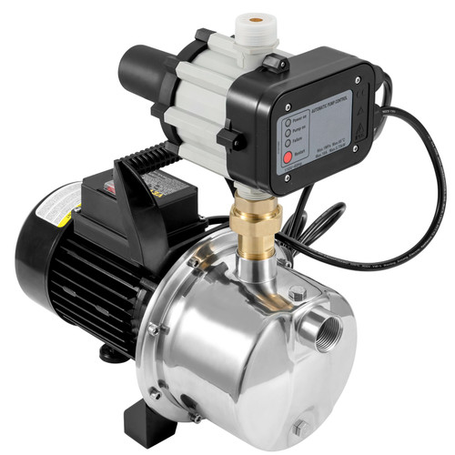Shallow Well Pump Portable Jet Pump w/ Auto Controller 1.5HP 1200GPH 164ft