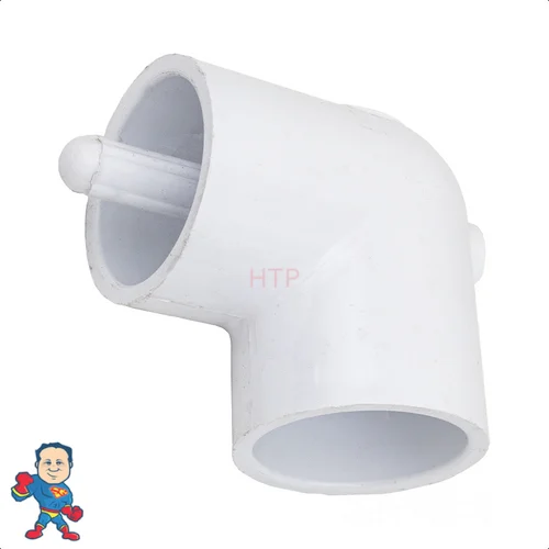 Waterway 1-1/2″ Slip 90° Elbow Fitting with 5/16″ Thermowell – Hot Tub PVC