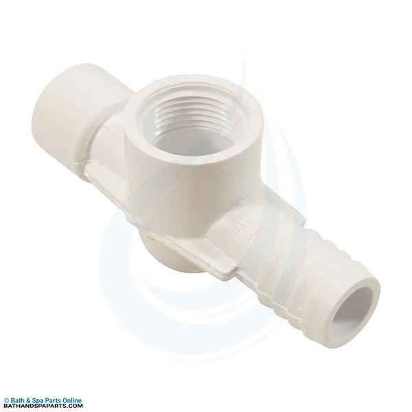 Waterway 1/2″ x 3/4″ Barb x 3/4″ FPT Tee Sensor White (413-1840)