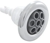 Waterway 3 3/8 Massage Smooth Poly Storm Jet Stainless Steel Gray 229-8037S
