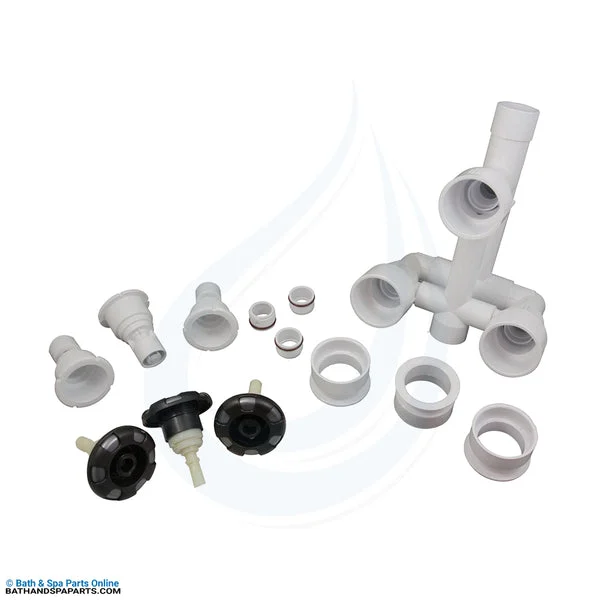 Waterway 3 Jet Manifold System [9″ 1-1/2″ Air x 2″ Water w/ Internals] (210-3510G)