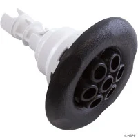 Waterway 4 Inch Massage Poly Storm Jet Large 5 Scallop Black 212-8151