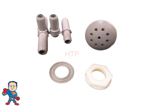 Waterway Gray Air Injector 1 3/8″ Face Multi-Body 3/8″ Barb with Adapters