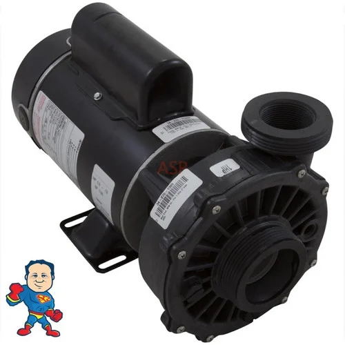 Waterway Hi-Flo 1.0HP Side Discharge Spa Pump 115V 2-Speed 48-Frame 2″x2″ 9.5/3.2A
