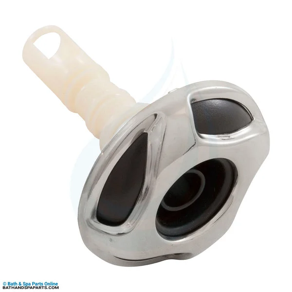 Waterway Jet Intl [WW Adj Clstr Strm 2-1/4″ FD Dir RevSwirl SS/Blk Thd] (229-2701S)