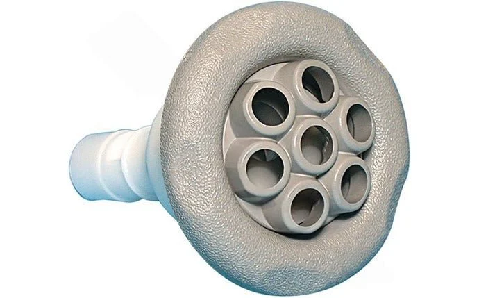 Waterway Plastics 212-8037 Gray Power Storm Massage Jet Internal 5-Scallop Face