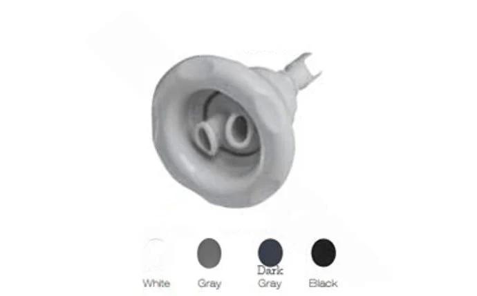 Waterway™ Poly Storm 229-8121-DK Dk Gray/Black Twin Roto Gunite Jet Internal with 5-Scallop
