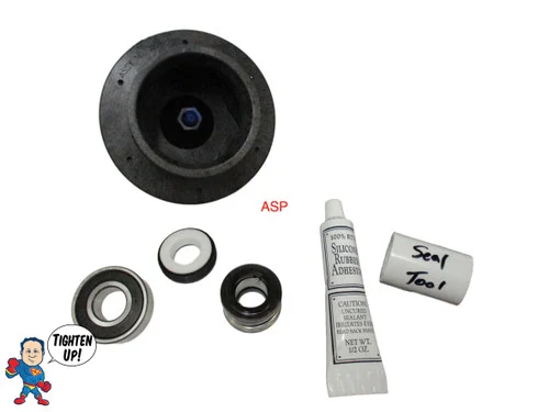 Waterway Viper 4.0HP Impeller Kit with Bearing, Seal & Tool – 2.5″ x 2.5″ Wet End