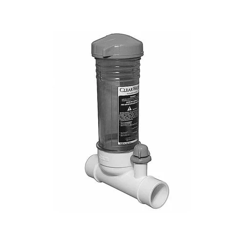 Waterway White In-Line Automatic 12 Tab Chlorinator Feeder CLC012-W