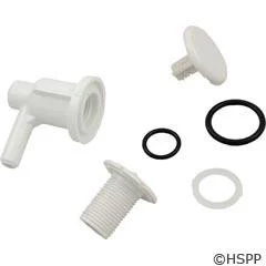 Waterway White Low Profile Air Injector 3/8″sb Elbow Style Side Output