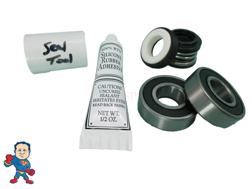Watkins Vendor #4081 Bearing & Shaft Seal Kit – Wavemaster 4000-9200 Pumps – Includes Silicon & Tool