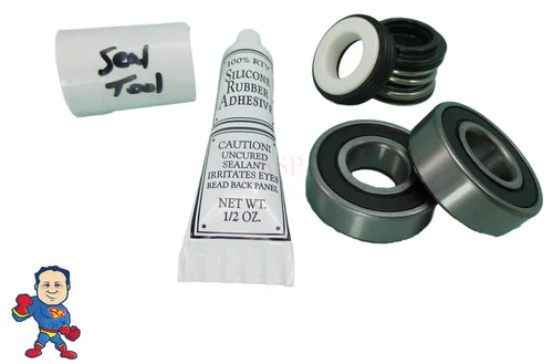 Watkins Wavemaster 5000 Vendor Code 4081 Complete Seal & Dual Bearing Repair Kit with Buna Tool & Silicon