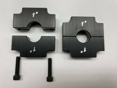 Weight Clamp Ballast Bar Mounts 1" Aluminum - Pair